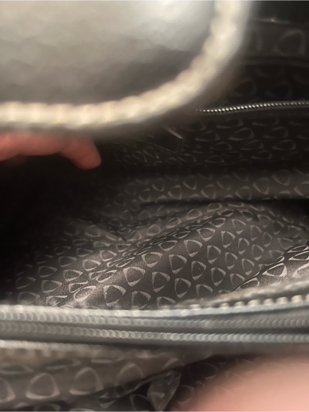Liz Clairbourne Black Pebble-Texture Shoulder Bag with Gold Accent - Picture 6 of 6